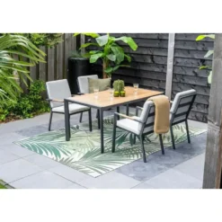 Felini 5-delige tuinset - 4 stoelen / tuintafel - Garden Impressions