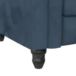 Felix - 3-zits slaapbank in blauw fluweel