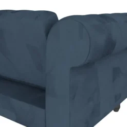 Felix - 3-zits slaapbank in blauw fluweel