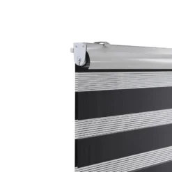 Fenstr duo-rolgordijn zwart - 60x190 cm