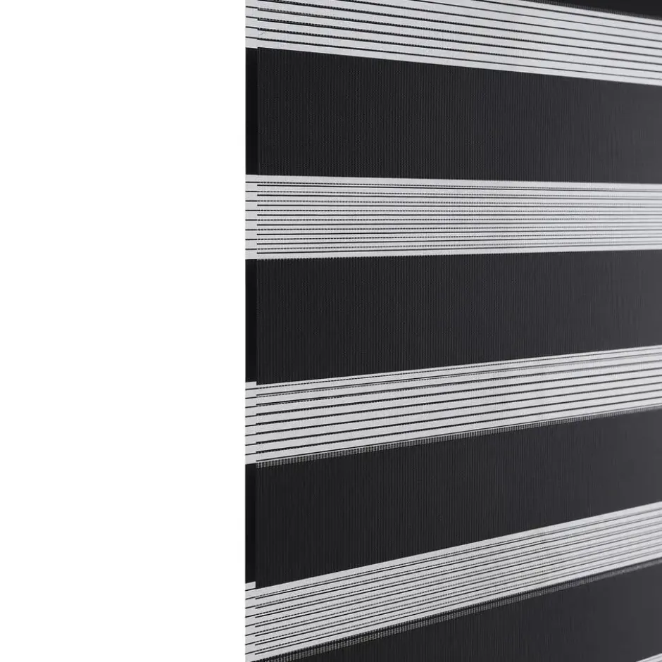 Fenstr duo-rolgordijn zwart - 100x190 cm