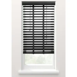 Fenstr jaloezie hout 50 mm zwart - 60x180 cm