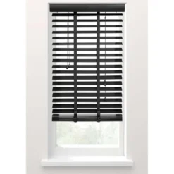 Fenstr jaloezie hout 50 mm zwart - 160x220 cm