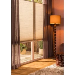 Fenstr plisségordijn Brisbane dubbel 25mm lichtdoorlatend - beige (25108)