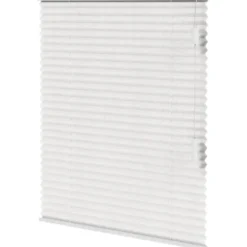 Fenstr plisségordijn Lille enkel 20mm transparant - wit (10320)