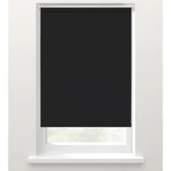 Fenstr rolgordijn verduisterend zwart - 120x190 cm