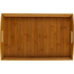 5Five Dienblad/serveerblad - bamboe - met handvaten - 45 x 29 cm