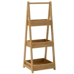 5Five Doucherekje/badkamerrekje - bamboe - 3 lagen - 30 x 78 cm
