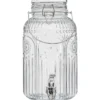 5Five Drank/water/sap dispenser Marbella - 3.8 Liter - deco glas