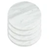 5Five Glazen onderzetters - 4x stuks - rond - Marmer - 10 cm