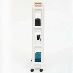 5Five Keuken/badkamer trolley 4 laags - 37 x 15 x 79 cm - wit