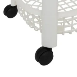 5Five Keuken/badkamer trolley 4 laags - 46 x 25 x 79 cm - wit