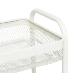 5Five Keukentrolley - beige - mesh metaal - 80 x 47 x 27 cm