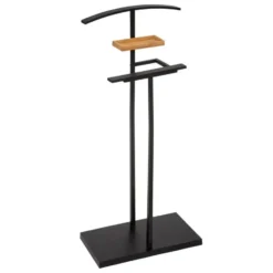 5Five Kledingrek Dressboy - bamboe/metaal - zwart - 45 x 114 cm