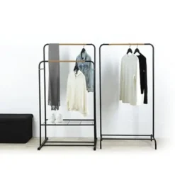 5Five Kledingrek - enkele stang - metaal - 82 x 40 x 151 cm