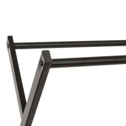 5Five Kledingrek met dubbele stang - rvs - zwart - 98x42x145 cm