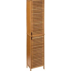 5Five Kolomkast - hoog - 34 x 24 x 170 cm - bamboe - bruin