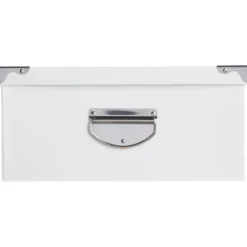 5Five Opbergdoos/box - wit - L40 x B26.5 x H14 cm - Karton