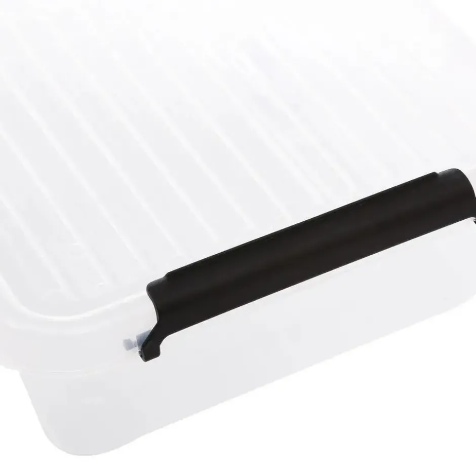 5Five Opbergkist met deksel - Clip Box - 8,5L - 39x29x12 cm