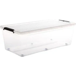 5Five Opbergkist met deksel - Clip Box - 55L - 76x39x25 cm