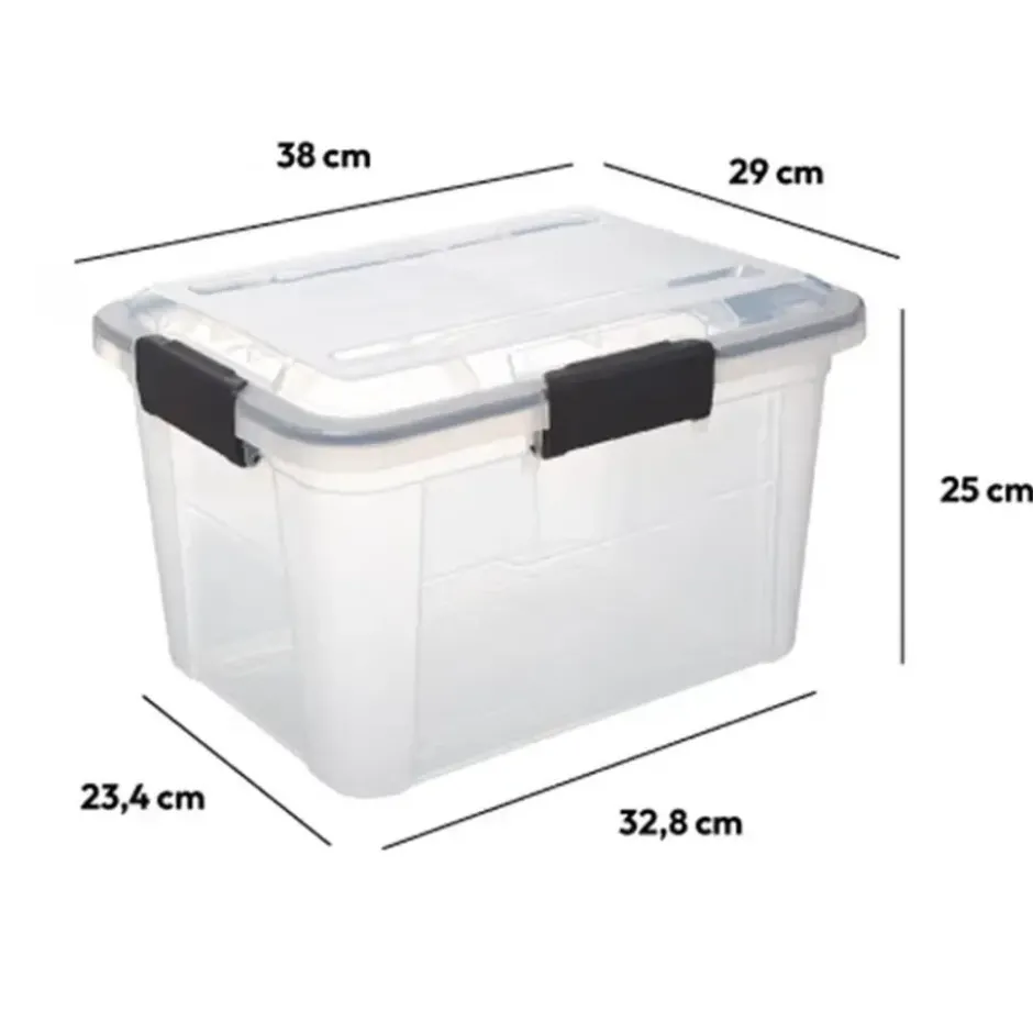 5Five Opbergkist met deksel - Protect - 18L - 38x29x25 cm
