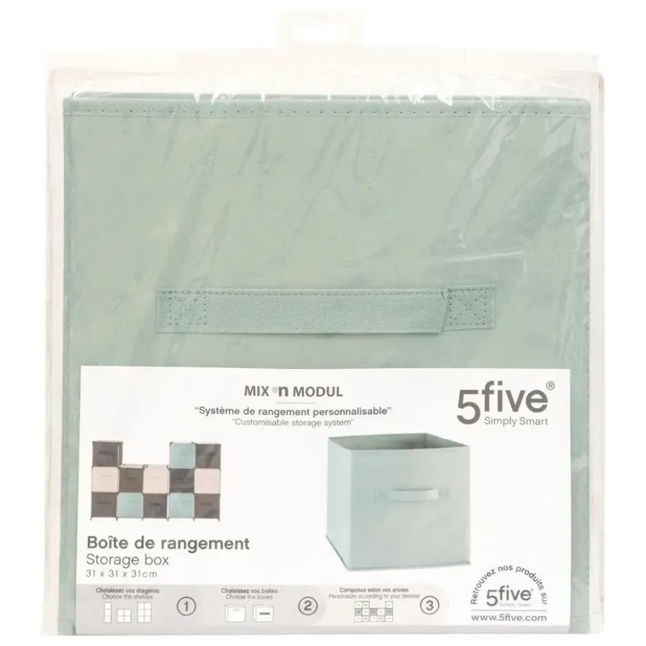 5Five Opbergmand/kastmand Square Box - 31 x 31 x 31 cm