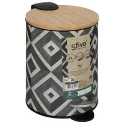 5Five Pedaalemmer Mystic - groen mix - 3L - metaal - 17 x 23 cm