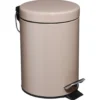 5Five Pedaalemmer - taupe - metaal - 3L - 17 x 25 cm - toilet