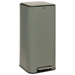 5Five Prullenbak/pedaalemmer - groen - metaal - 30 liter