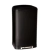 5Five Prullenbak/pedaalemmer - zwart - metaal - 30L - 34 x 61 cm