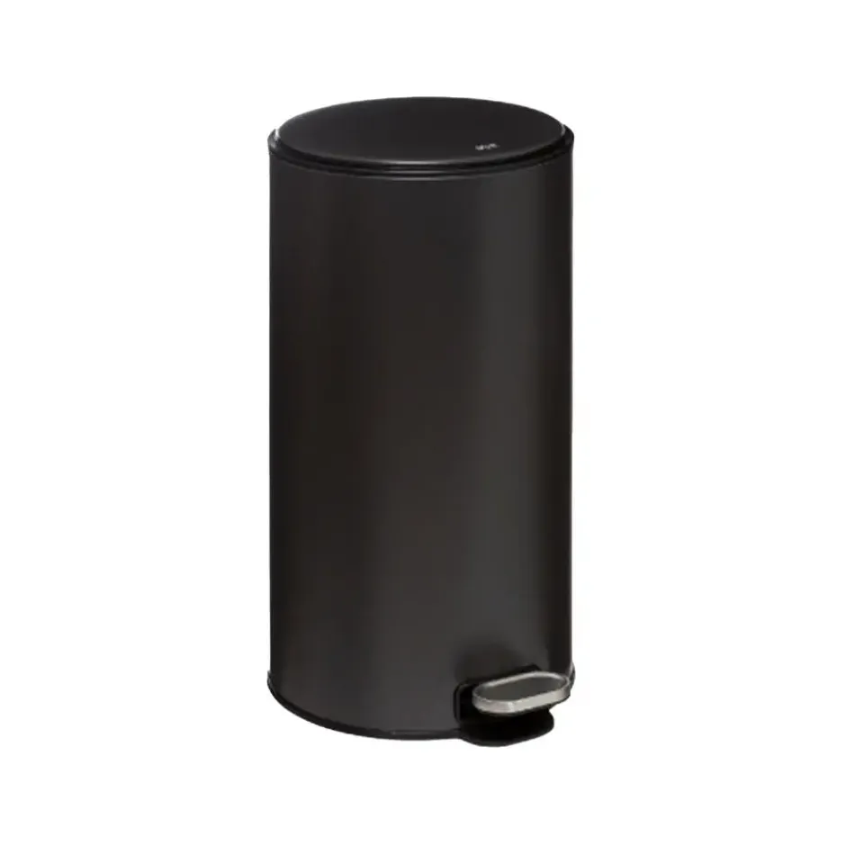 5Five Prullenbak/pedaalemmer - antraciet - metaal - 30 liter - 62 cm