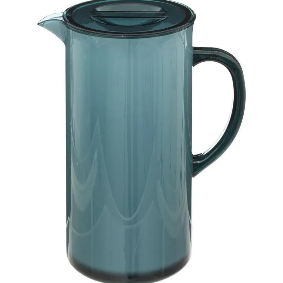 5Five Sapkan/schenkkan karaf - blauw - met deksel - 1950 ml