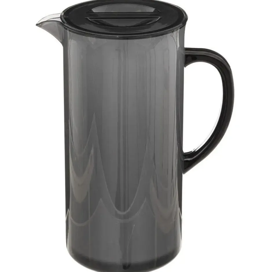5Five Sapkan/schenkkan karaf - zwart - met deksel - 1950 ml