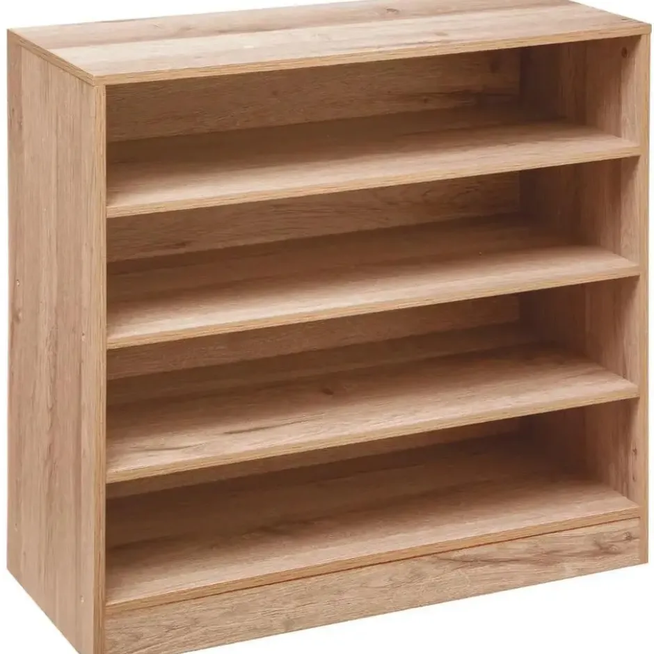 5Five Schoenenkast - 12 paar schoenen - bruin - hout - 67 x 68 cm