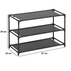 5Five Schoenenrek - 3-laags - metaal/kunststof - 57 x 25 x 39 cm