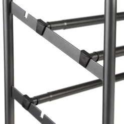 5five Schoenenrek - uitschuifbaar - zwart - 6-10 paar - 61 x 39cm