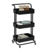 5Five Trolley - zwart - 3 laags - 45 x 36 x 86 cm - mesh metaal