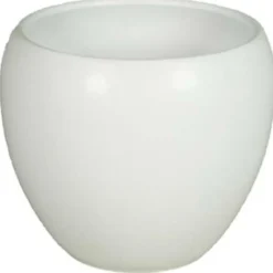 Floran Bloempot Rian - mat wit - keramiek - 31 x 27 cm