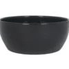 Floran Bloempot - schaal - zwart - glanzend - keramiek - 22 x 9cm