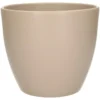 Floran Plantenpot - taupe - mat - keramiek - 19 x 17 cm