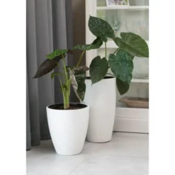 Form Plastic Plantenpot/bloempot - kunststof - wit - 40 x 58 cm