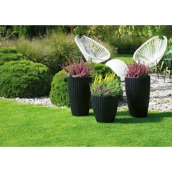 Form Plastic Plantenpot/bloempot - kunststof - taupe - 40 x 58 cm