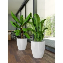 Form Plastic Plantenpot/bloempot - kunststof - wit - 30 x 48 cm
