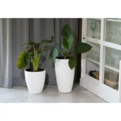 Form Plastic Plantenpot/bloempot Gobi - kunststof - D30 x H48 cm