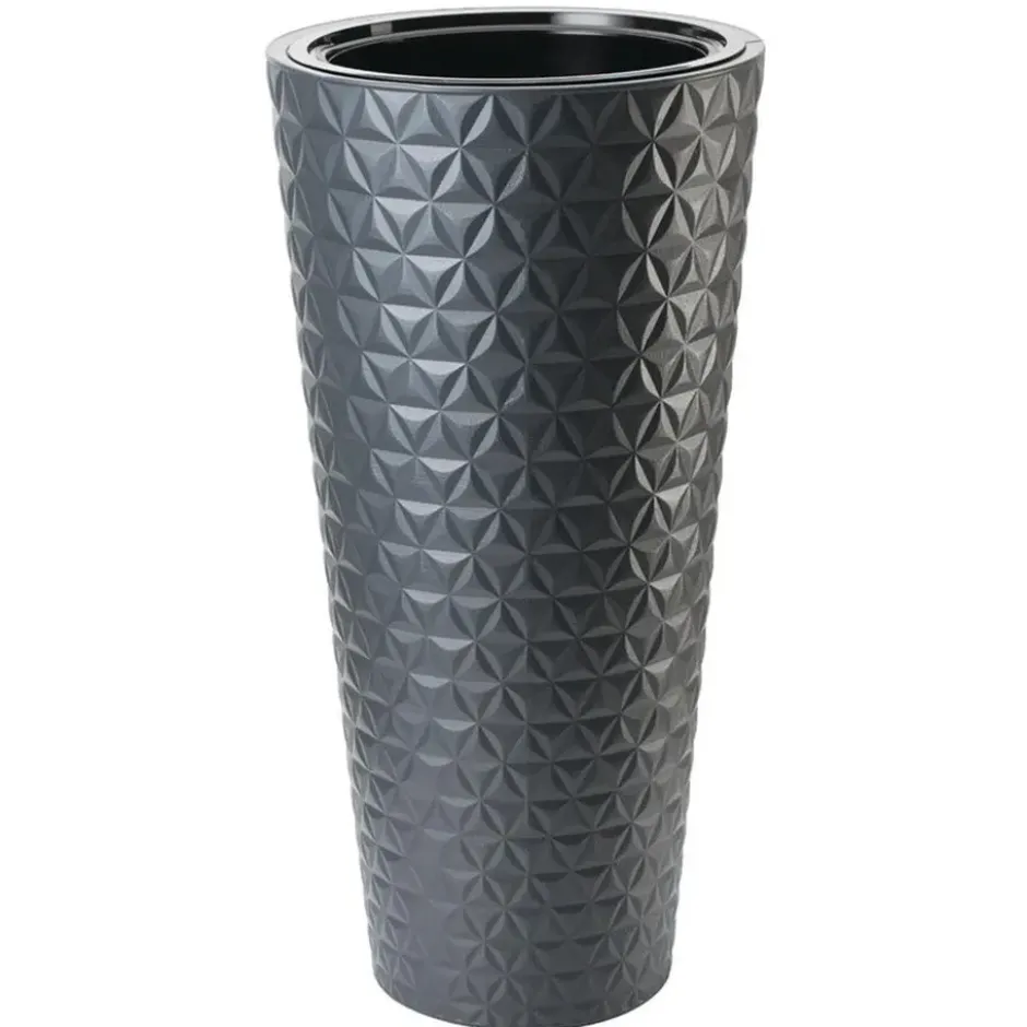 Form Plastic Plantenpot Diamond - kunststof - antraciet - 40 x 80