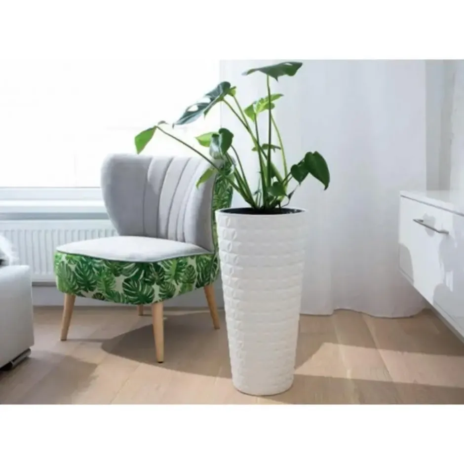 Form Plastic Plantenpot Diamond - kunststof - antraciet - 40 x 80