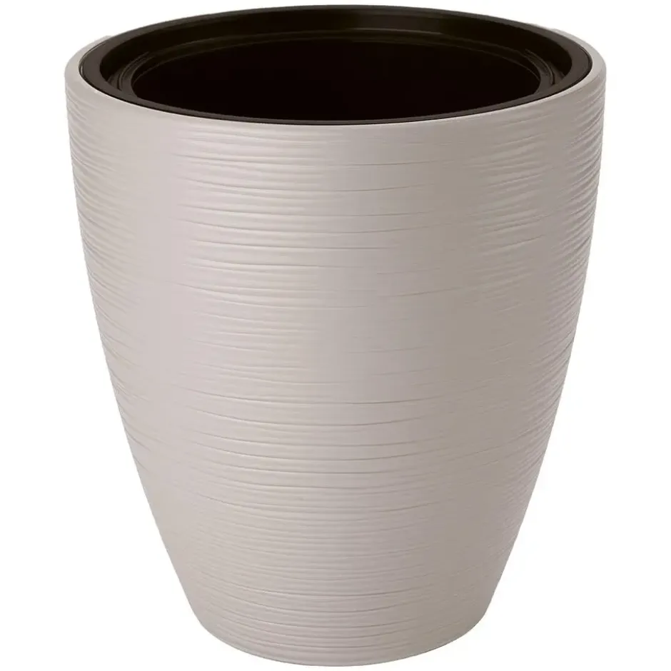 Form Plastic Plantenpot Gobi - kunststof - grijs - D40 x H32 cm