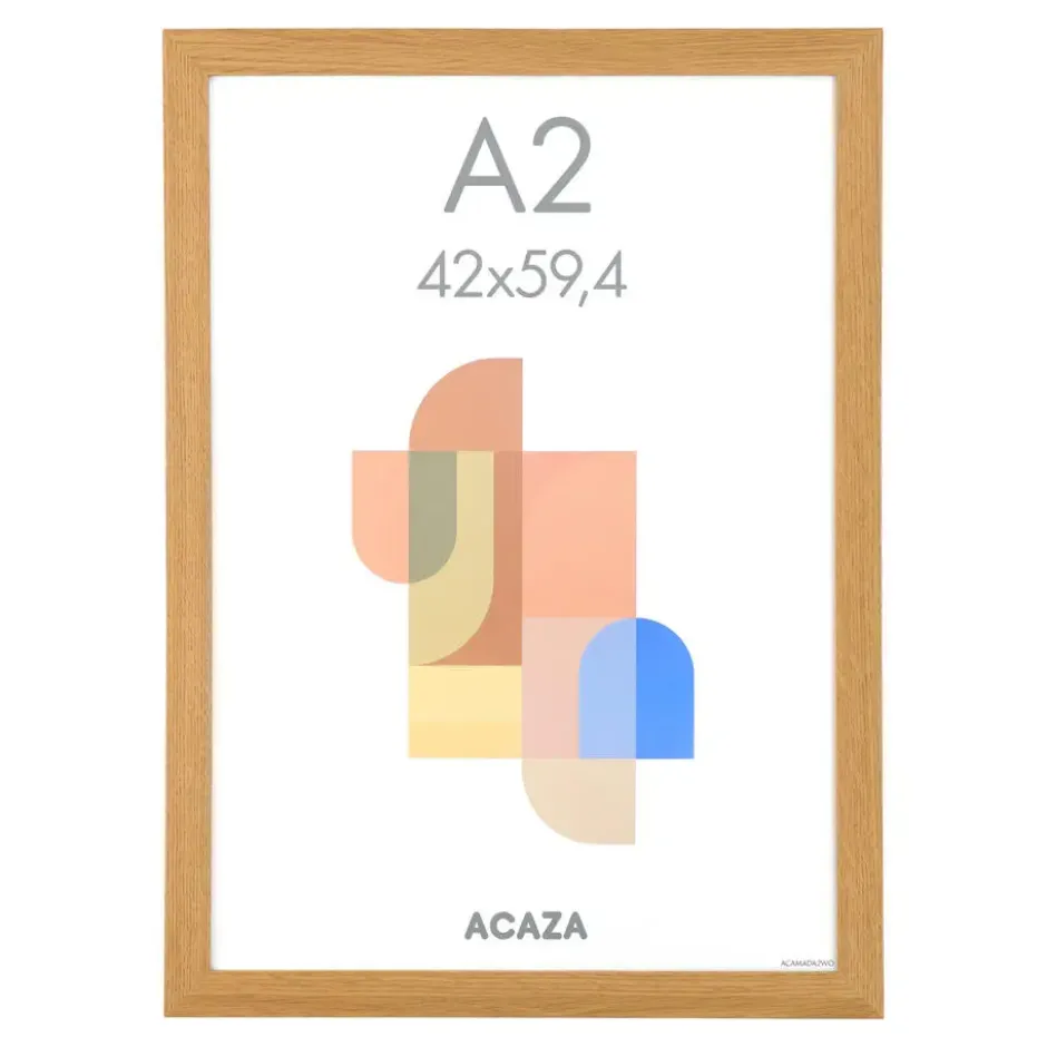 Fotokader A2 Formaat - Fotolijst - 42 x 59,40 cm - MDF - Warme eik