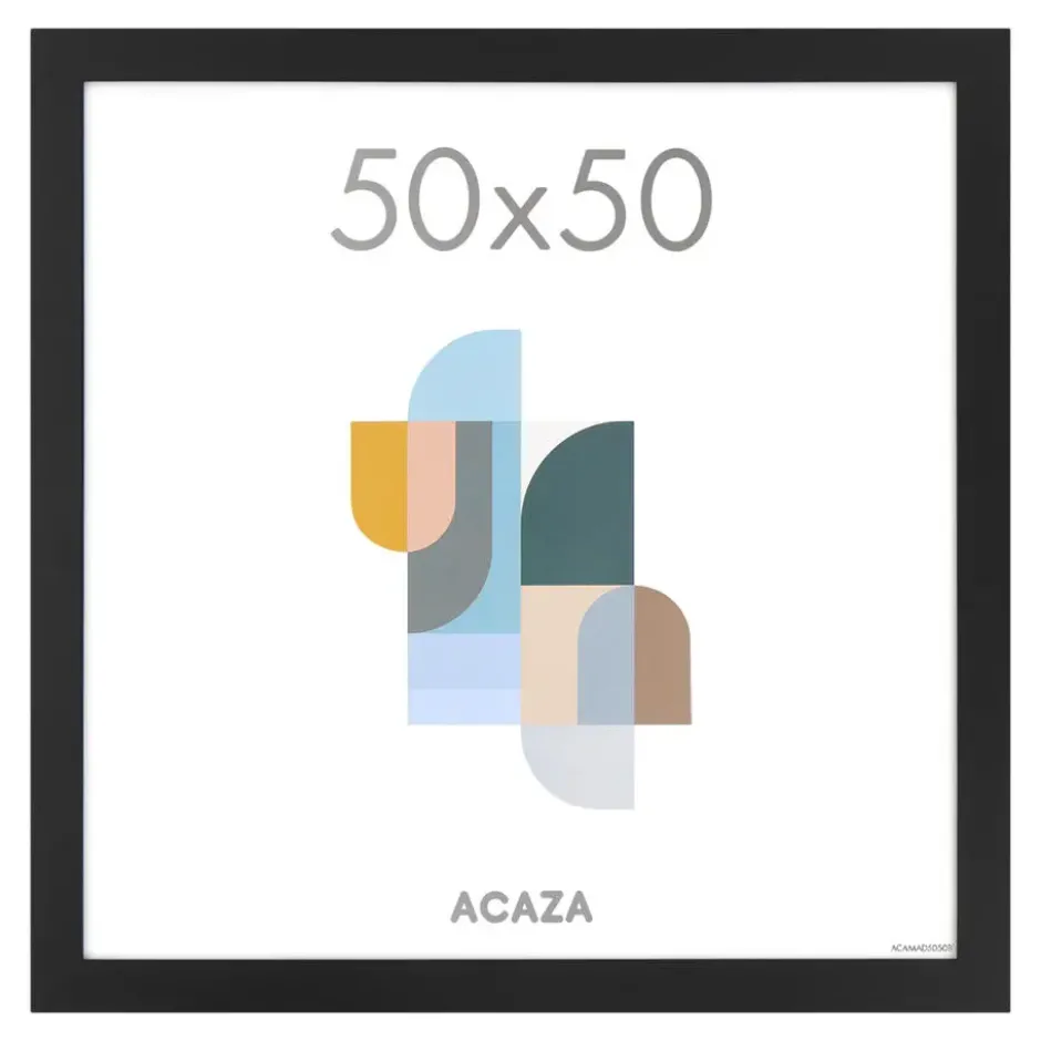 Fotokader - Fotolijst - Wissellijst - 50x50 cm - MDF - Zwart