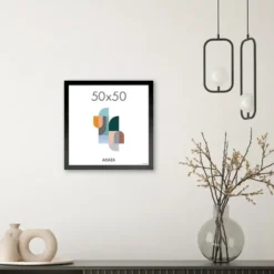 Fotokader - Fotolijst - Wissellijst - 50x50 cm - MDF - Zwart